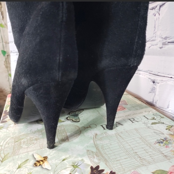 Katherine Amberleigh Black Nubuck Over-the-knee boots - Picture 4 of 5